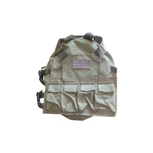 Kids Tactical Backpack with Flag Patch - Tan
